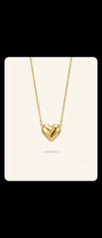 Heart Pendant Necklace in gold – Hooré