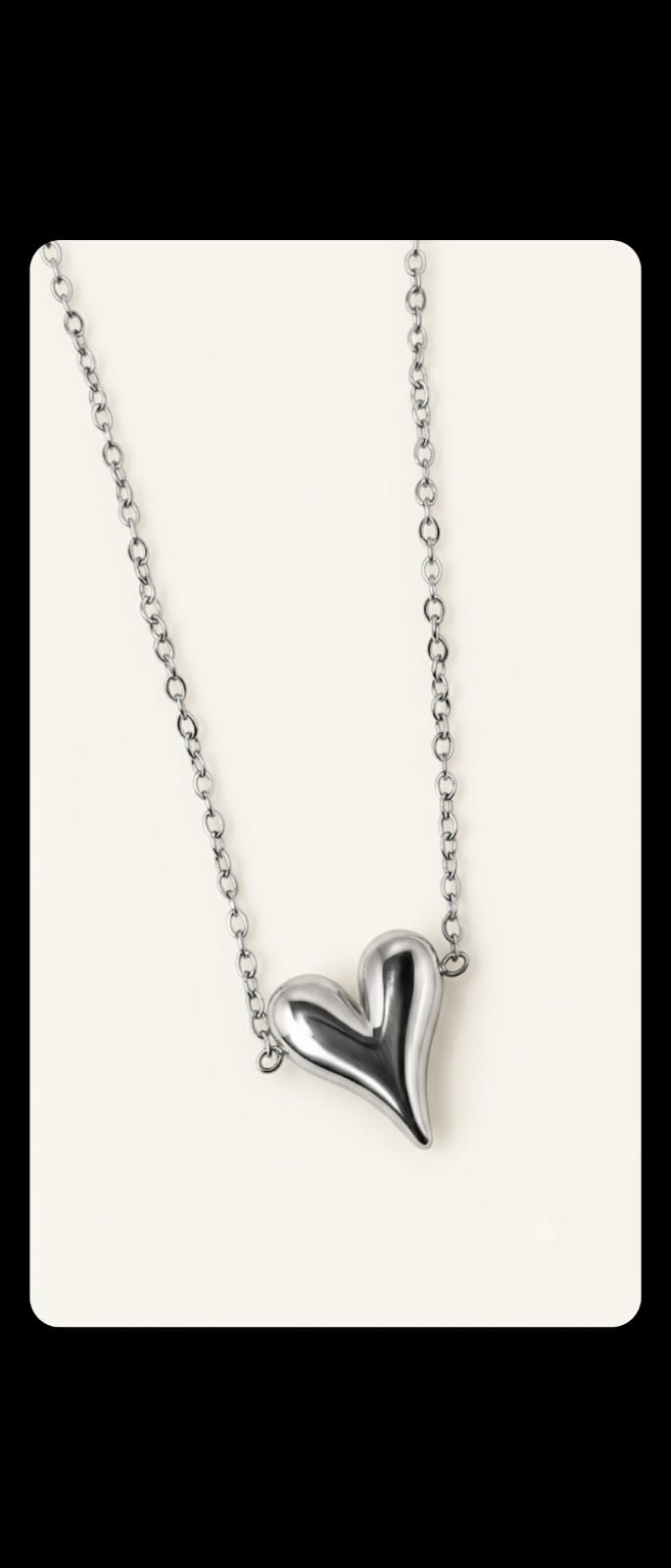 Heart Pendant Necklace in silver – Hooré