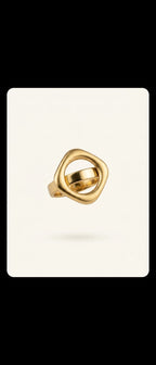 Wavy Circle Ring – Hooré
