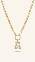Bear Charm Beaded Necklace – Hooré